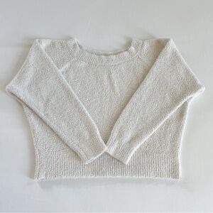 Victoria’s Secret Fuzzy Cropped Sweater | Cream | Size S | GUC